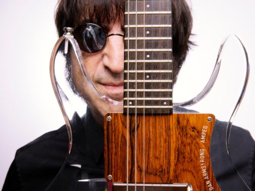 Photos Guitare Rouge British Rock façon Frenchy 2022