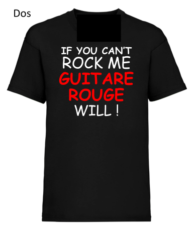 NEW ! IF YOU CAN'T ROCK ME GUITARE ROUGE WILL